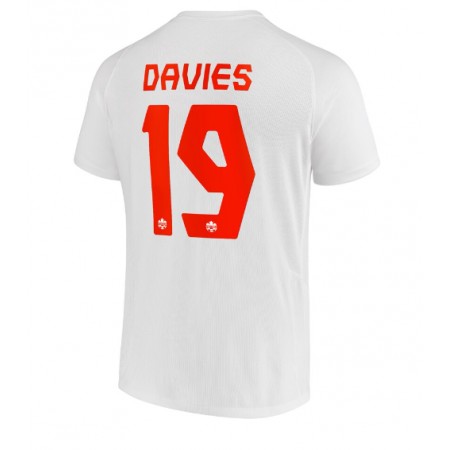 Canada Alphonso Davies 19 Udebane VM 2022 - Fodboldtrøjer (S/S) Canada Alphonso Davies 19 Udebane VM 2022 - Fodboldtrøjer (S/S)
